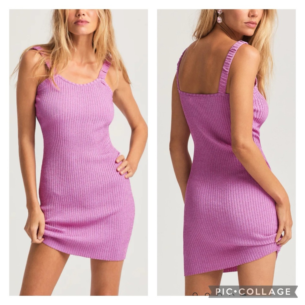 LoveShackFancy Leoma Mini Dress in Orchid Sparkle size extra small